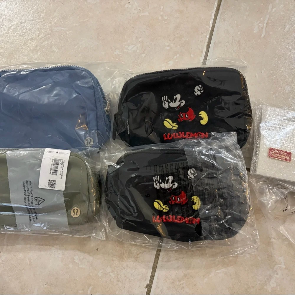 lululemon Black Mickey Mouse Waist Bag - Picture 6 of 6